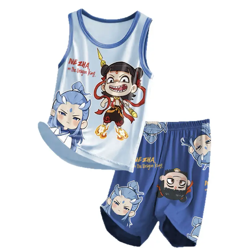 Children's Cartoon Pajamas Boys 2025 Summer Vest