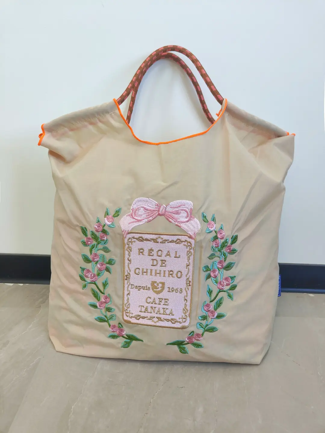 Blue Bottle Embroidered Large Capacity Tote Bag - Image 36