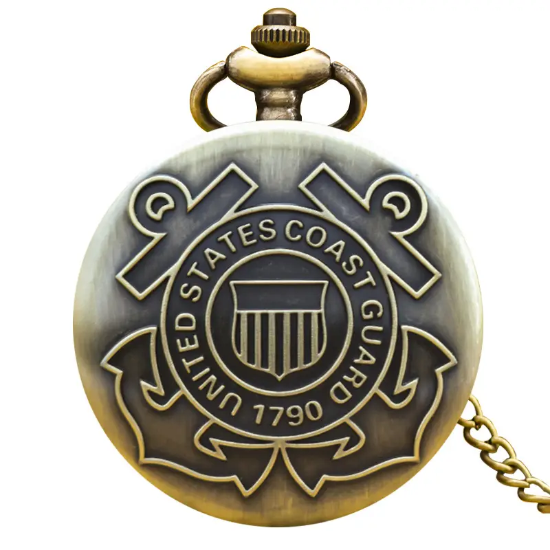 Cross-Border Anchor Pattern Flip Pocket Watch for Men Women - Image 2