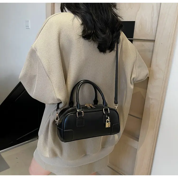 Women's Cream Shoulder Crossbody Bag with Gold Hardware — feature 10