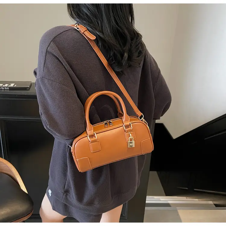 Women's Cream Shoulder Crossbody Bag with Gold Hardware — feature 15