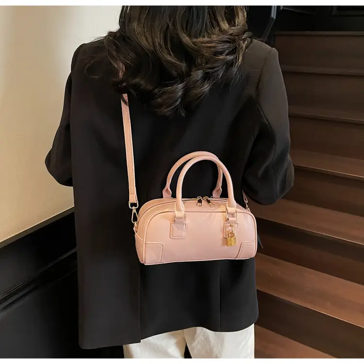 Women's Cream Shoulder Crossbody Bag with Gold Hardware — feature 16