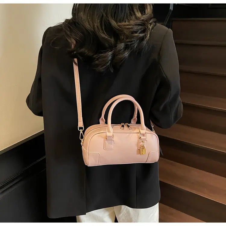 Women's Cream Shoulder Crossbody Bag with Gold Hardware — feature 17