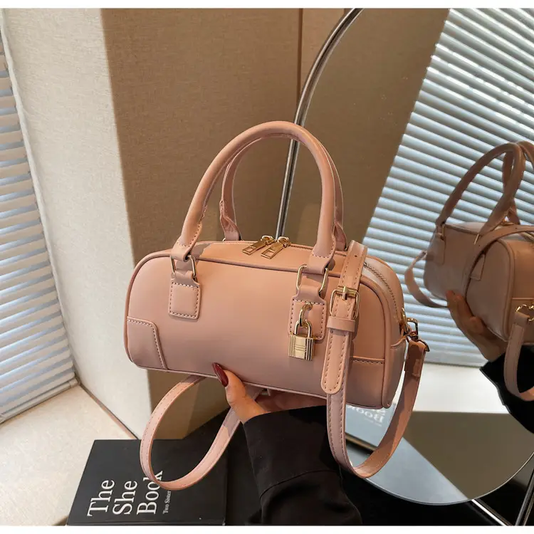 Women's Cream Shoulder Crossbody Bag with Gold Hardware — feature 22