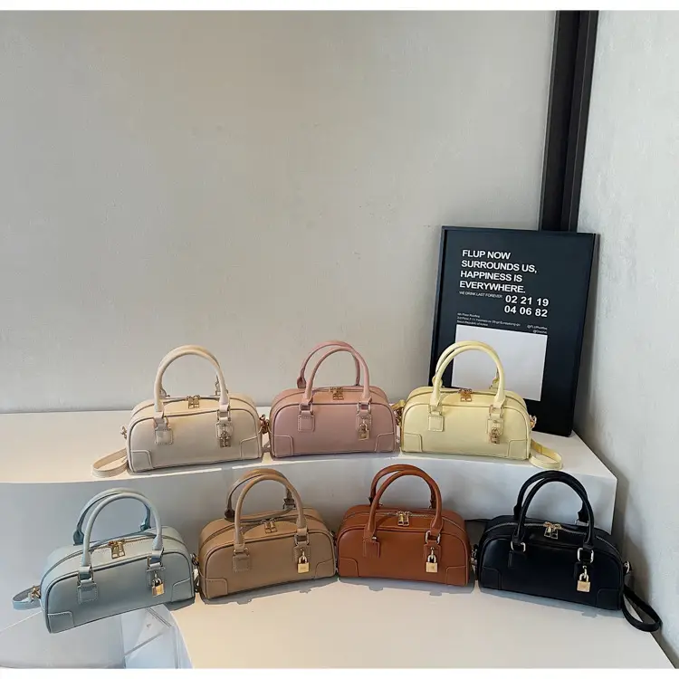 Women's Cream Shoulder Crossbody Bag with Gold Hardware — feature 24