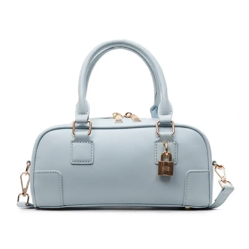 Women's Cream Shoulder Crossbody Bag with Gold Hardware