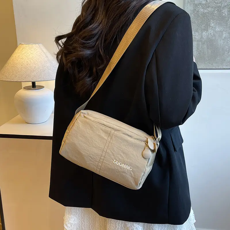 Women Textured Crossbody Bag Tan Travel Casual — feature 20
