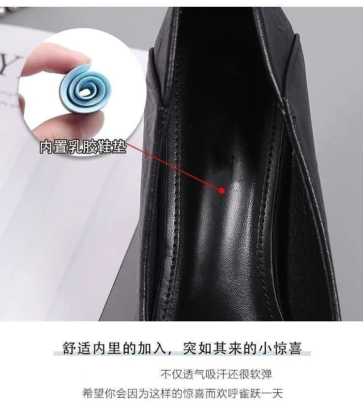 Shallow High-Heeled Shoes for Women, Stiletto Heels, Spring and Autumn Pointed Toe, 2026 New Style, Medium Heel, Elegant, Sexy, Fashionable, Professional Single Shoes for Women — feature 3