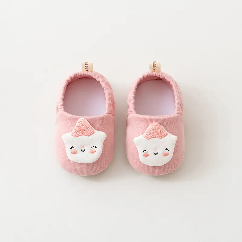 Pink Cartoon Toddler Soft Sole Shoes 6-12M