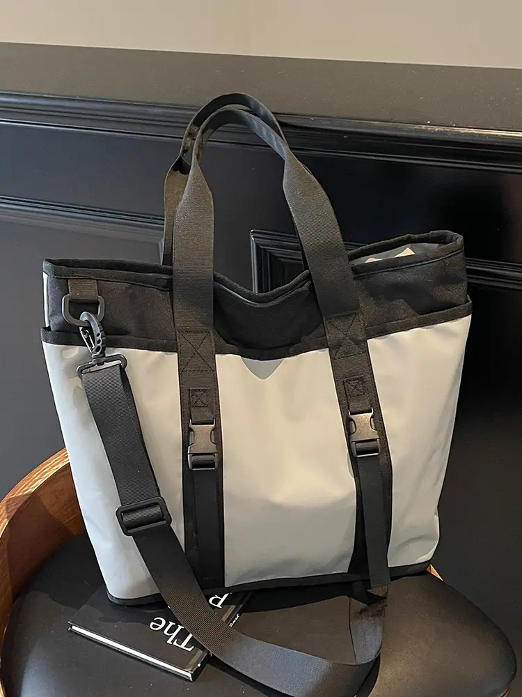 Trendy Black & White Shoulder Bag for Travel & Commute