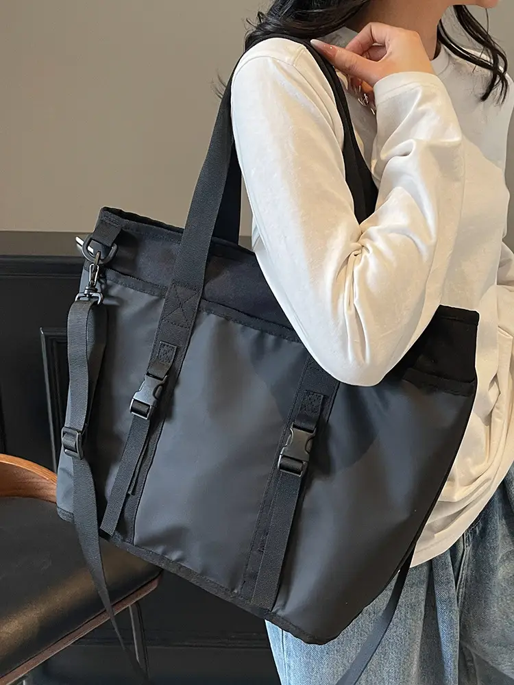 Trendy Black & White Shoulder Bag for Travel & Commute