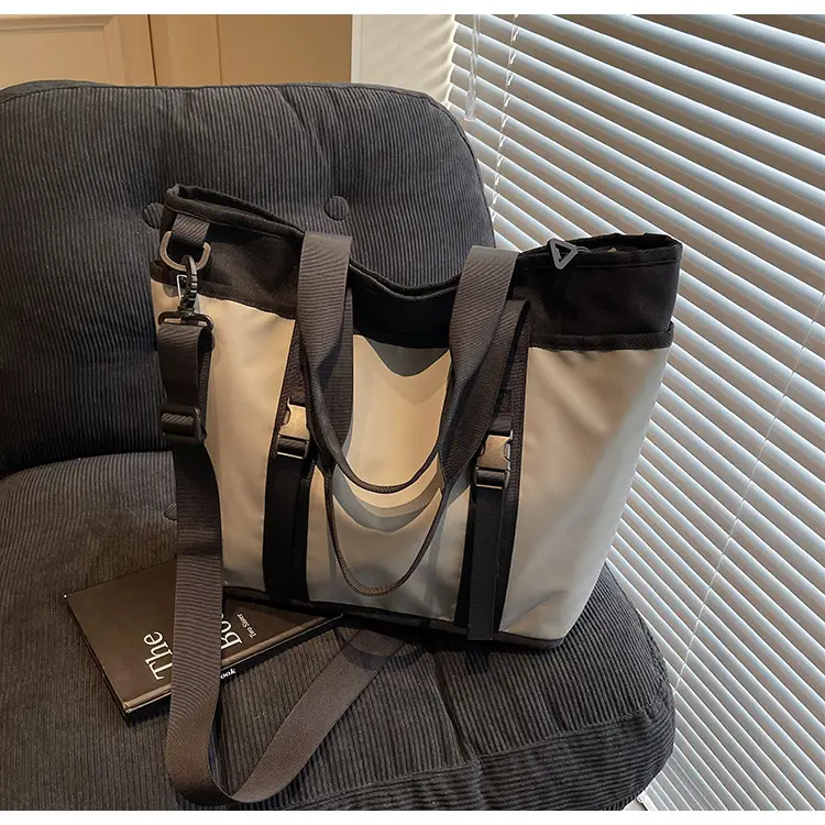 Trendy Black & White Shoulder Bag for Travel & Commute — feature 18