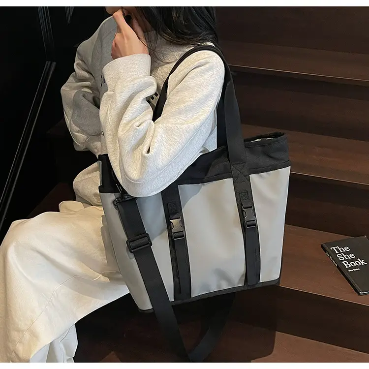 Trendy Black & White Shoulder Bag for Travel & Commute — feature 22