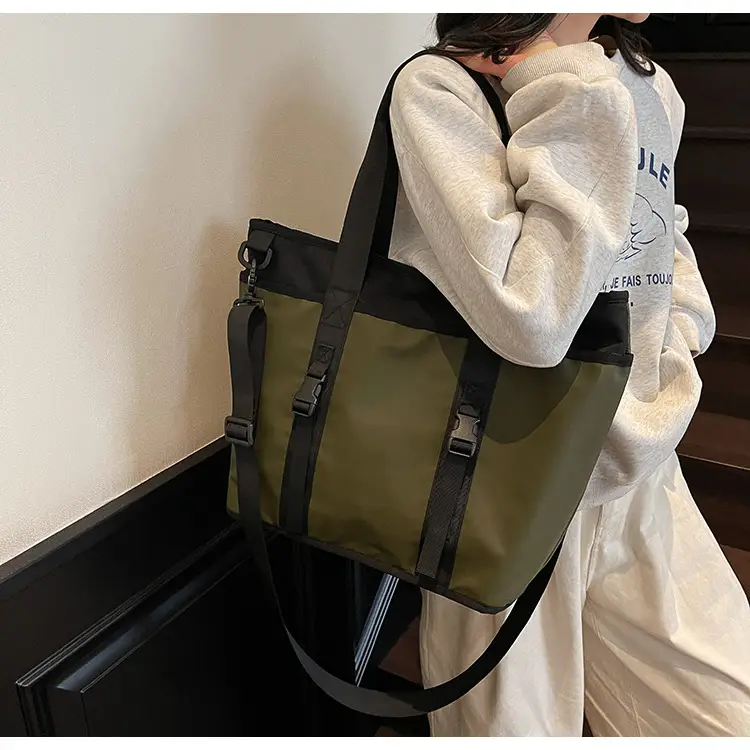 Trendy Black & White Shoulder Bag for Travel & Commute — feature 25