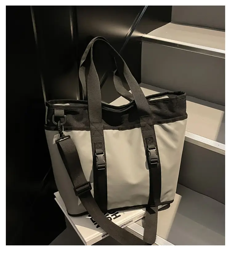 Trendy Black & White Shoulder Bag for Travel & Commute — feature 4