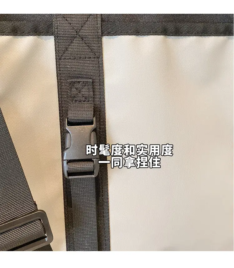 Trendy Black & White Shoulder Bag for Travel & Commute — feature 6