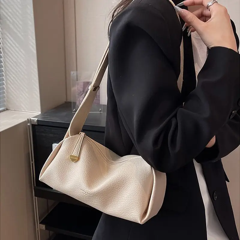 Women's Pink Textured Shoulder Bag 2026 - Image 8