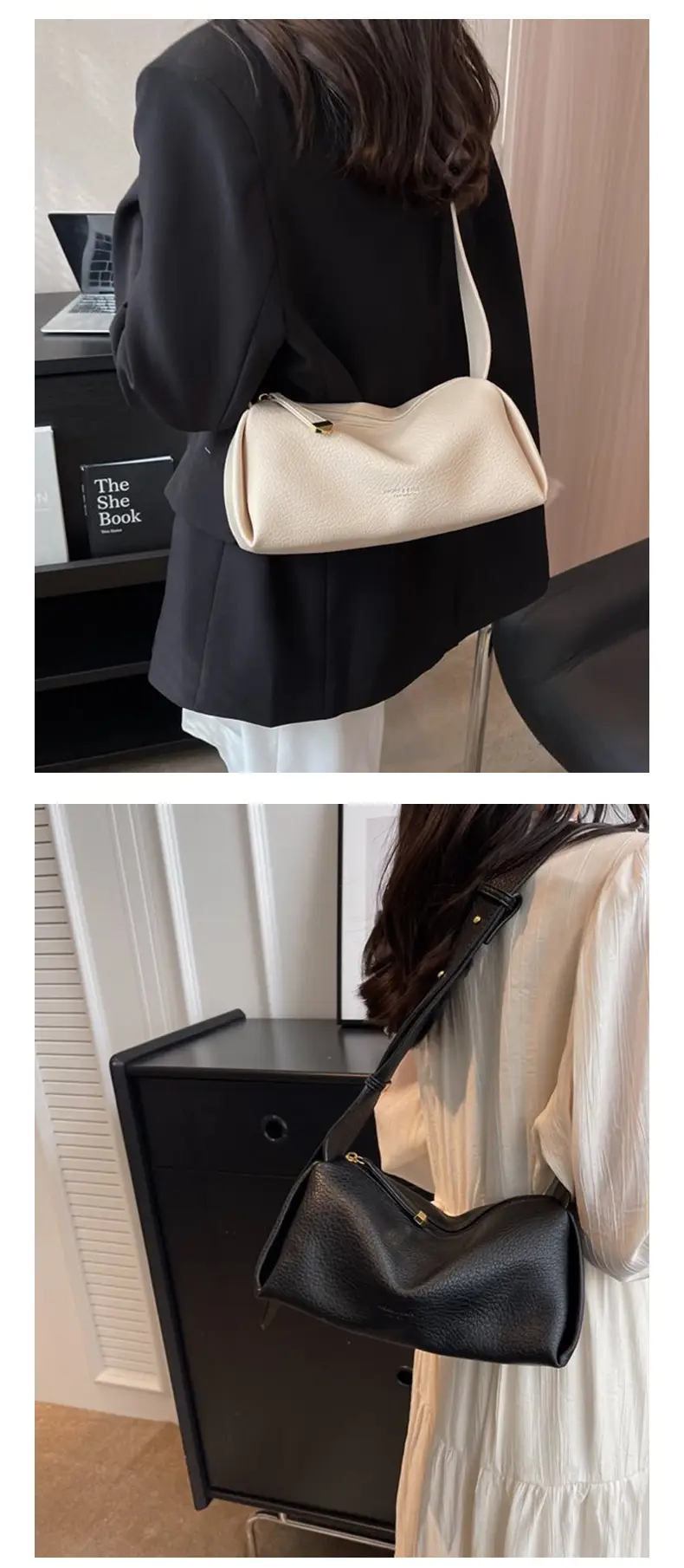 Women's Pink Textured Shoulder Bag 2026 — feature 16