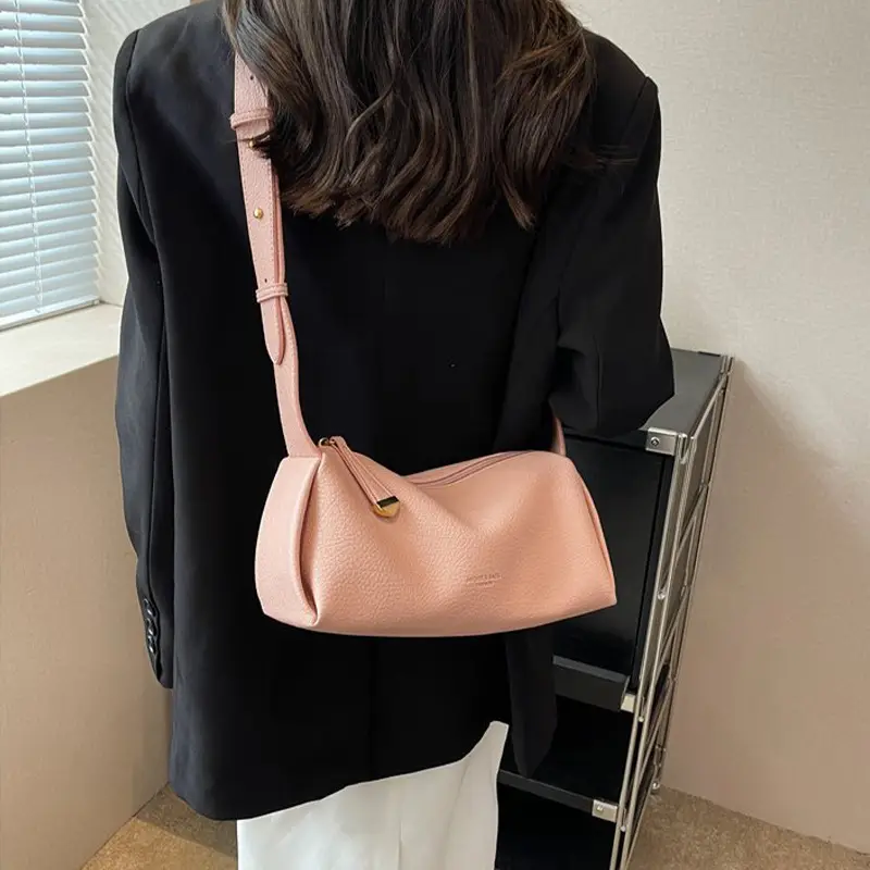 Women's Pink Textured Shoulder Bag 2026 - Image 4