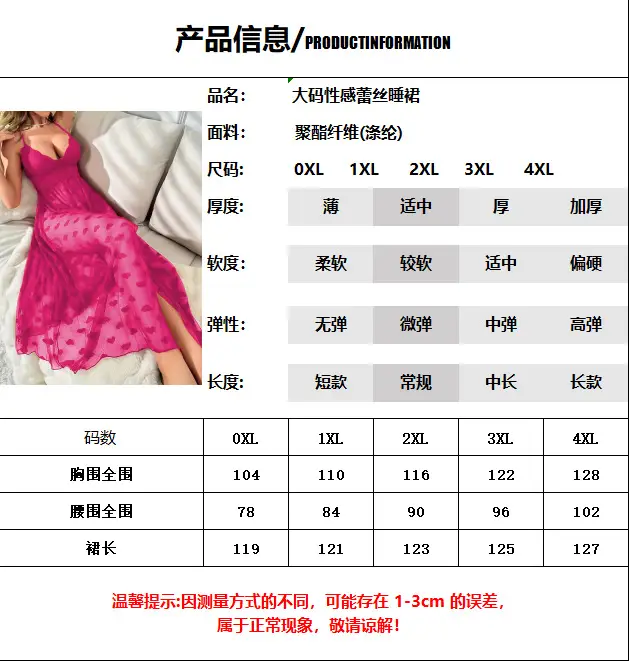 European American Cross-Border 2025 Sexy Lace Nightgown Dress — feature 10