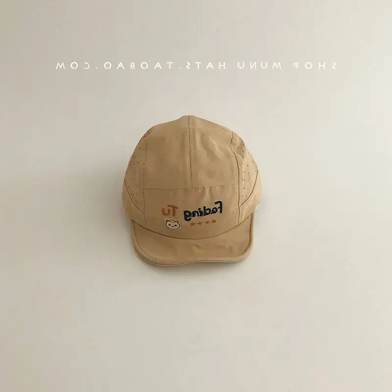 Baby's Beige Baseball Cap with "BING" Print β feature 13
