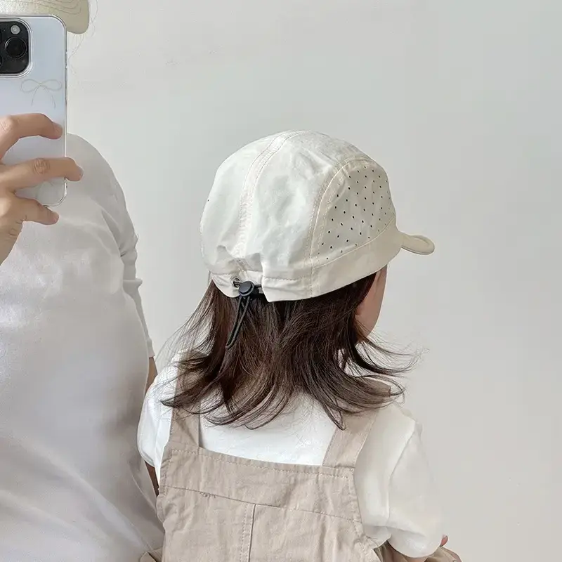 Baby's Beige Baseball Cap with "BING" Print β feature 6