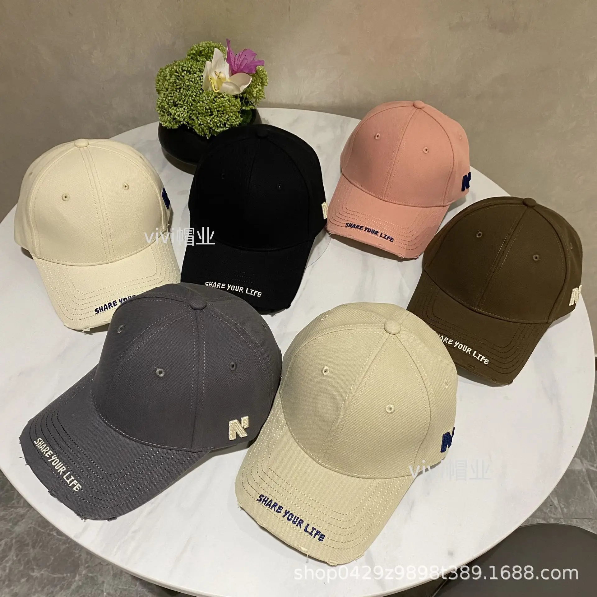 Korean Letter Embroidered Baseball Caps Women's Fashion - Image 8