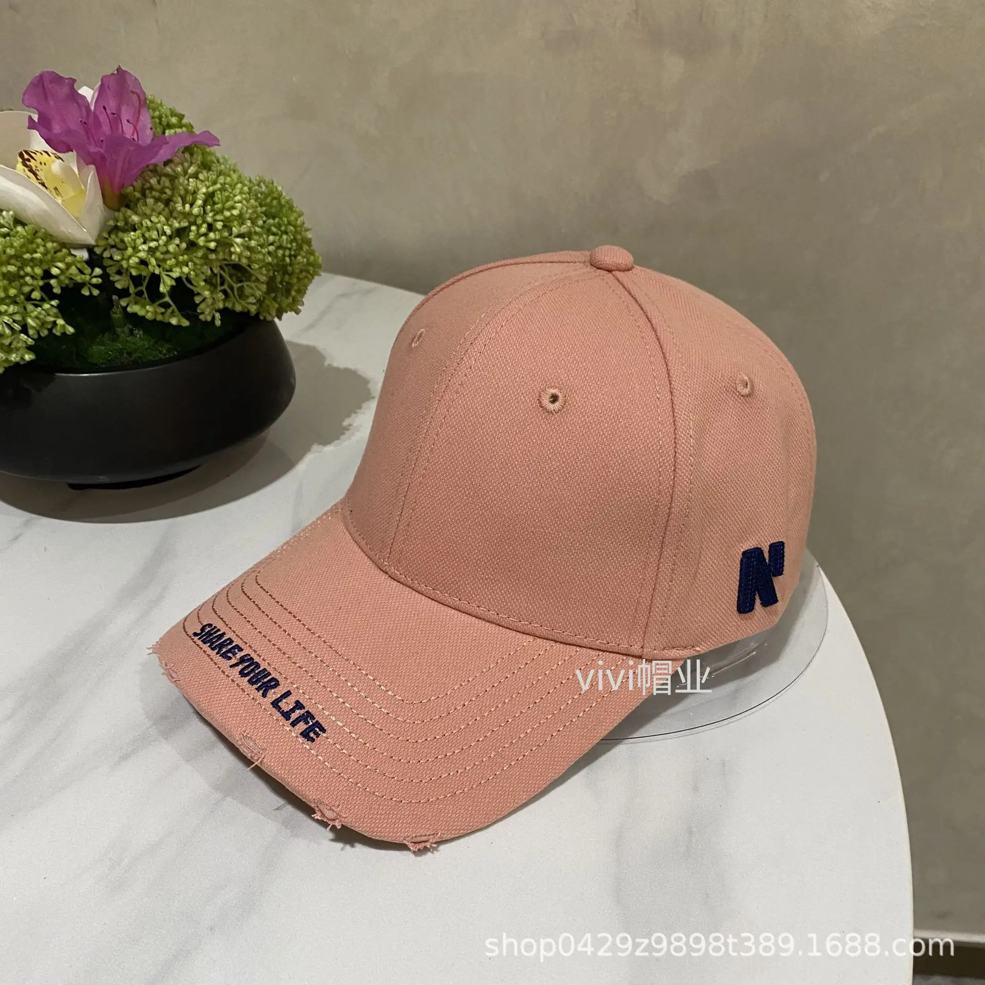 Korean Letter Embroidered Baseball Caps Women's Fashion - Image 4