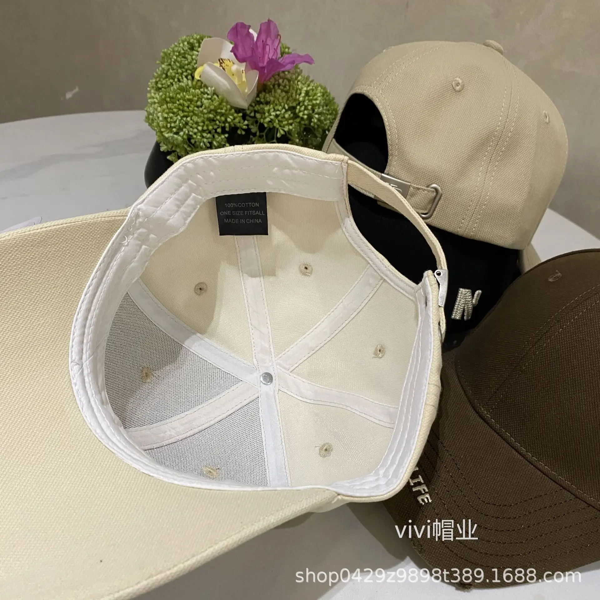 Korean Letter Embroidered Baseball Caps Women's Fashion — feature 12