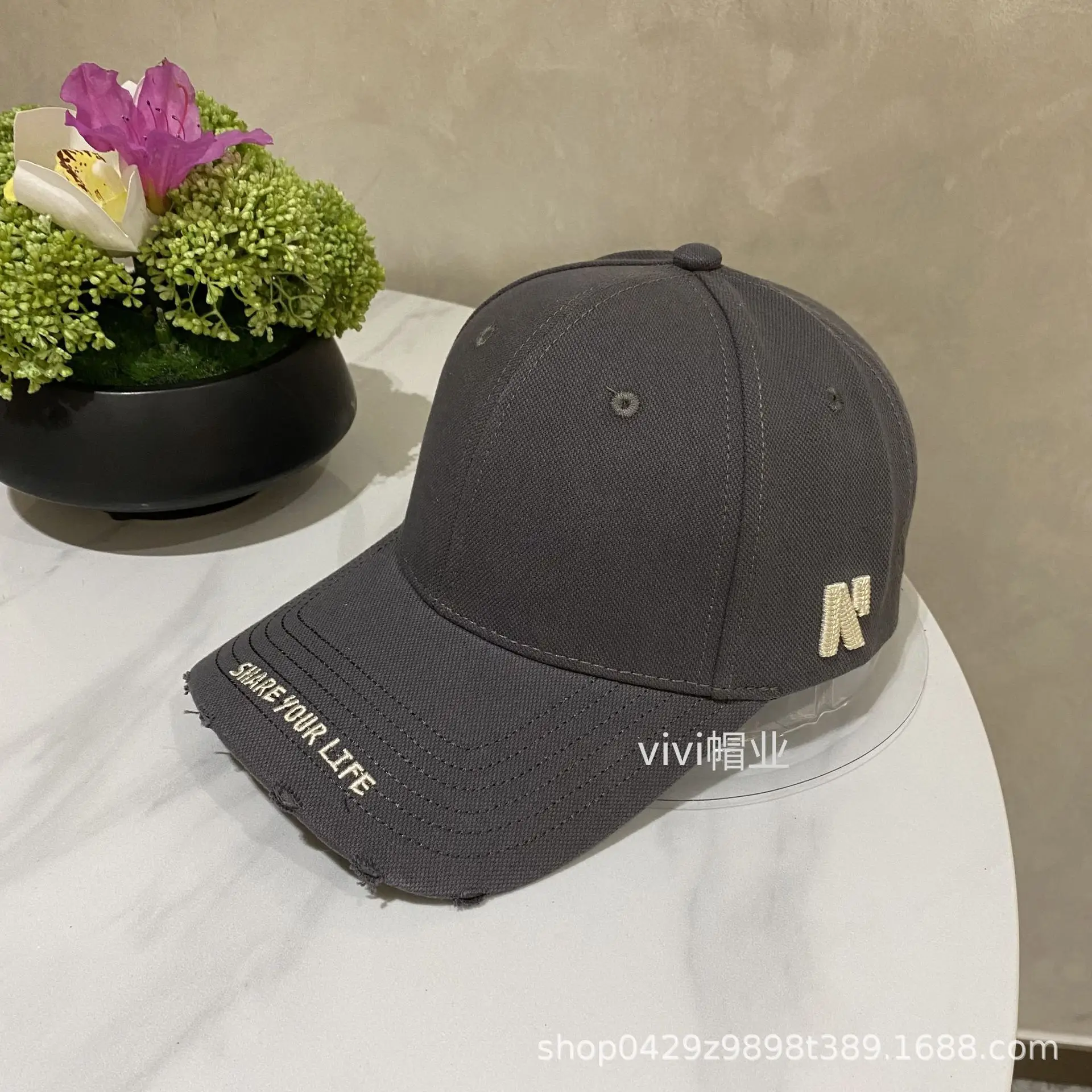 Korean Letter Embroidered Baseball Caps Women's Fashion - Image 5