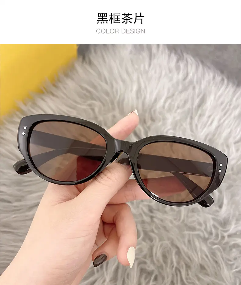 Queen Jiaer White Cat Eye Sunglasses for Men — feature 21