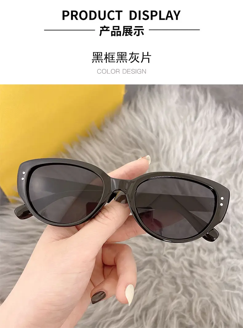 Queen Jiaer White Cat Eye Sunglasses for Men — feature 9