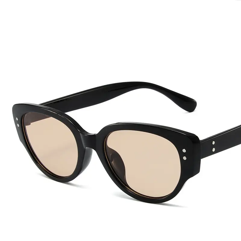 Queen Jiaer White Cat Eye Sunglasses for Men