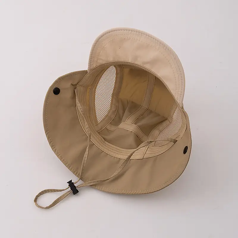 Baby Sun Hat with "Rucky" Logo, Beige, 2025 Summer