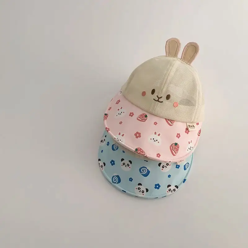 Cute Cartoon Baby Hats 2025 Summer Mesh Sun Hat - Image 6