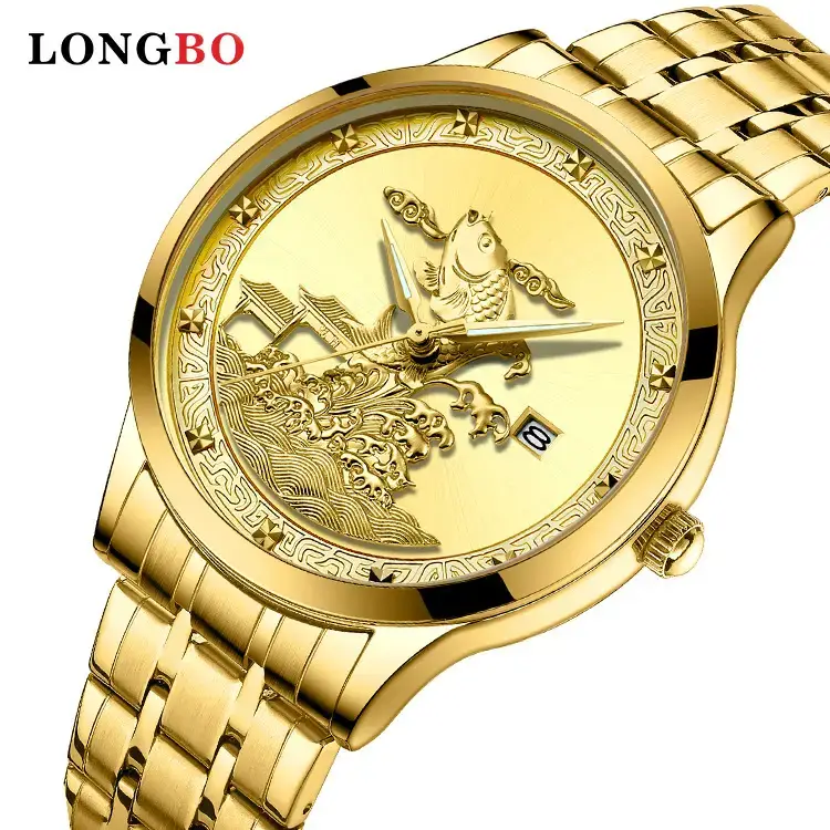 Longbo Gold Butterfly Watch for Men - Image 11