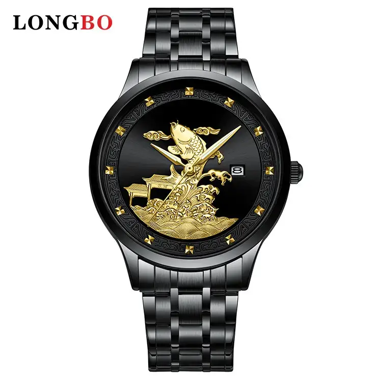 Longbo Gold Butterfly Watch for Men - Image 2