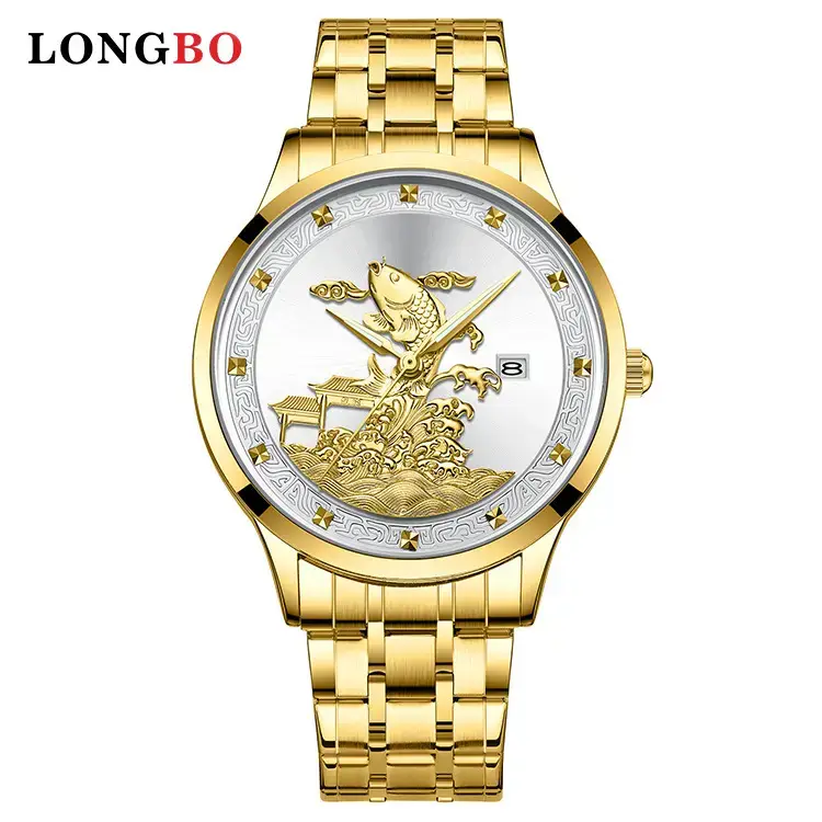 Longbo Gold Butterfly Watch for Men - Image 3