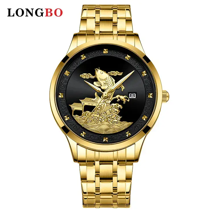 Longbo Gold Butterfly Watch for Men - Image 4