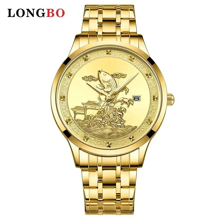 Longbo Gold Butterfly Watch for Men - Image 6