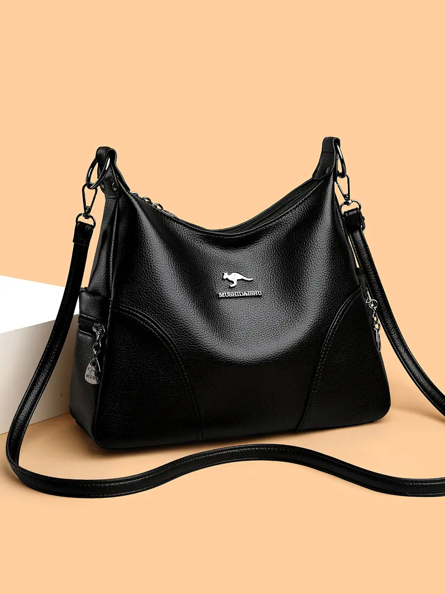 Brown Leather Crossbody Bag for Women - Image 4