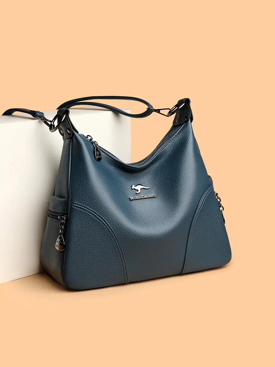 Brown Leather Crossbody Bag for Women - Image 6
