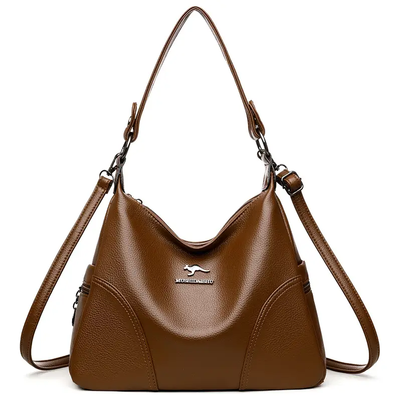 Brown Leather Crossbody Bag for Women - Image 2