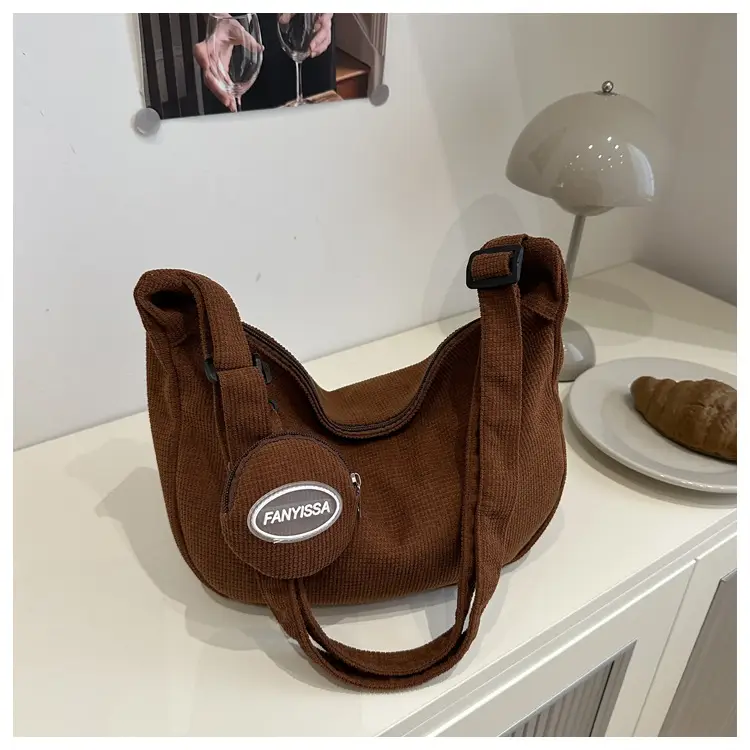 Blue Corduroy Women's Shoulder Bag 2025 — feature 11