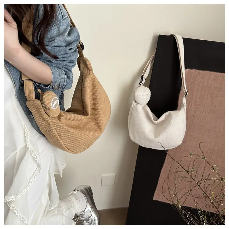 Blue Corduroy Women's Shoulder Bag 2025 — feature 18