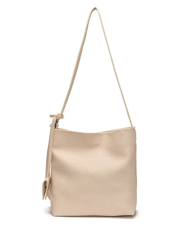 Black Leather Bucket Bag for Women 2025 - Image 9