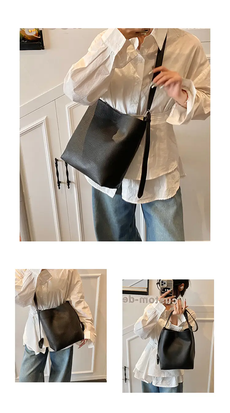 Black Leather Bucket Bag for Women 2025 — feature 20