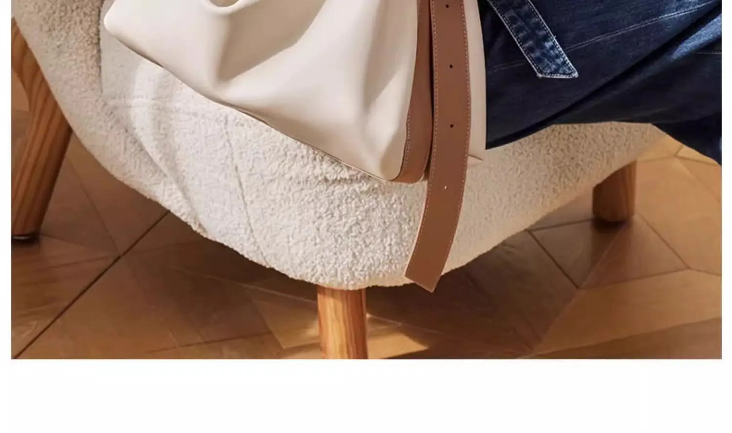 Women's Brown Leather Shoulder Bag with Crossbody Strap — feature 26