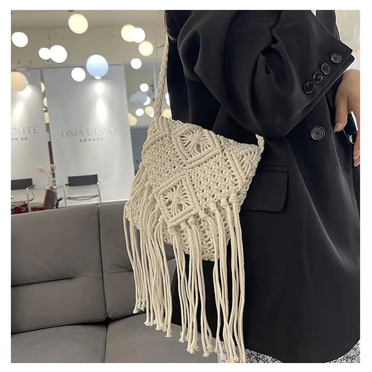 Pink Handmade Tassel Bag for Women — feature 16