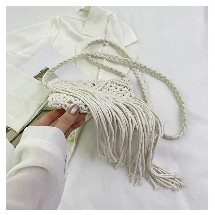 Pink Handmade Tassel Bag for Women — feature 24